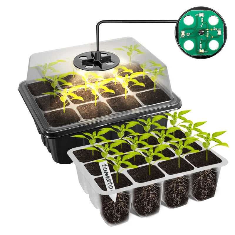 kit de germinação Led para plantas